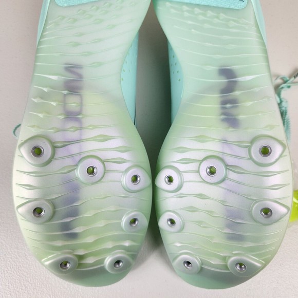 Nike Air Zoom LJ Elite Mint Foam Volt DR9924-300 Track Spikes Men’s Size 12 - Picture 8 of 12